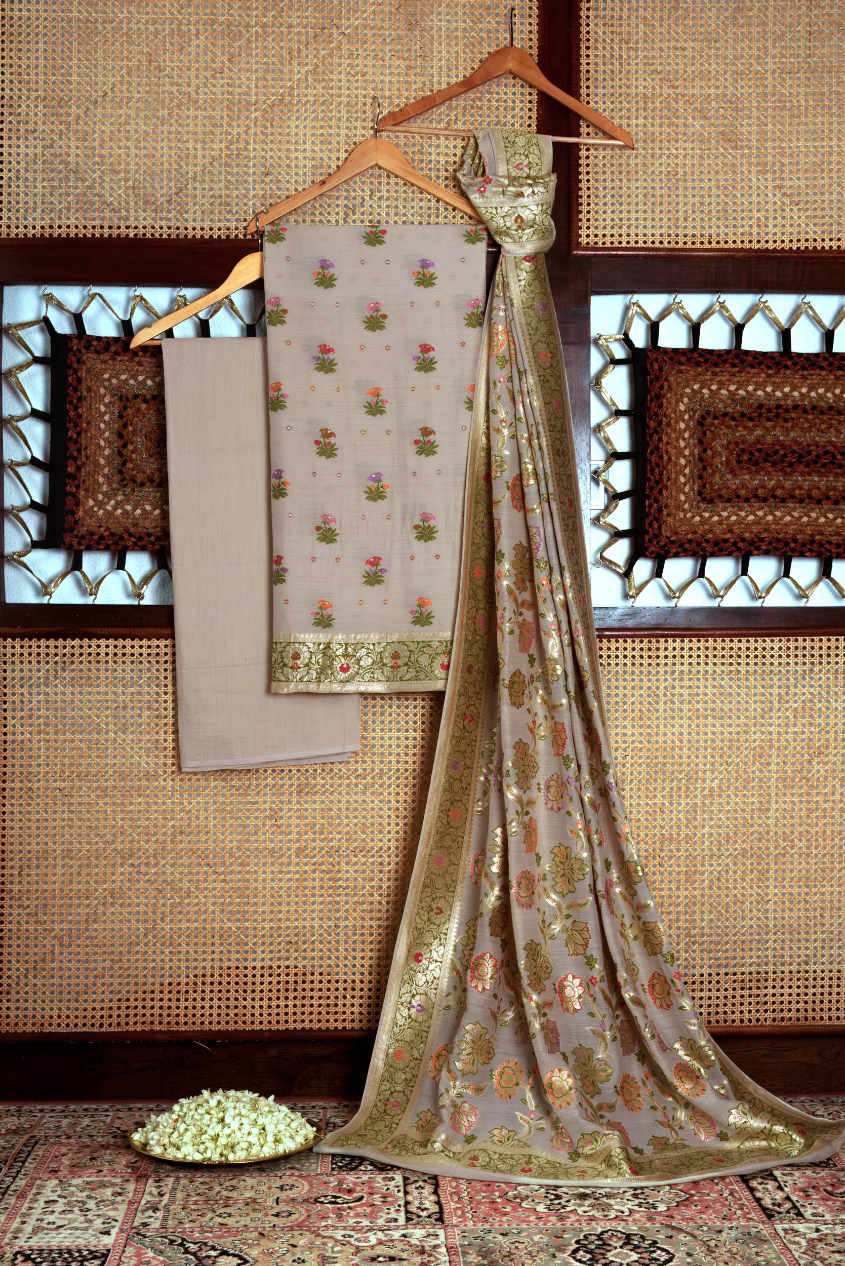 Pure Moonga Silk Suit Fabric