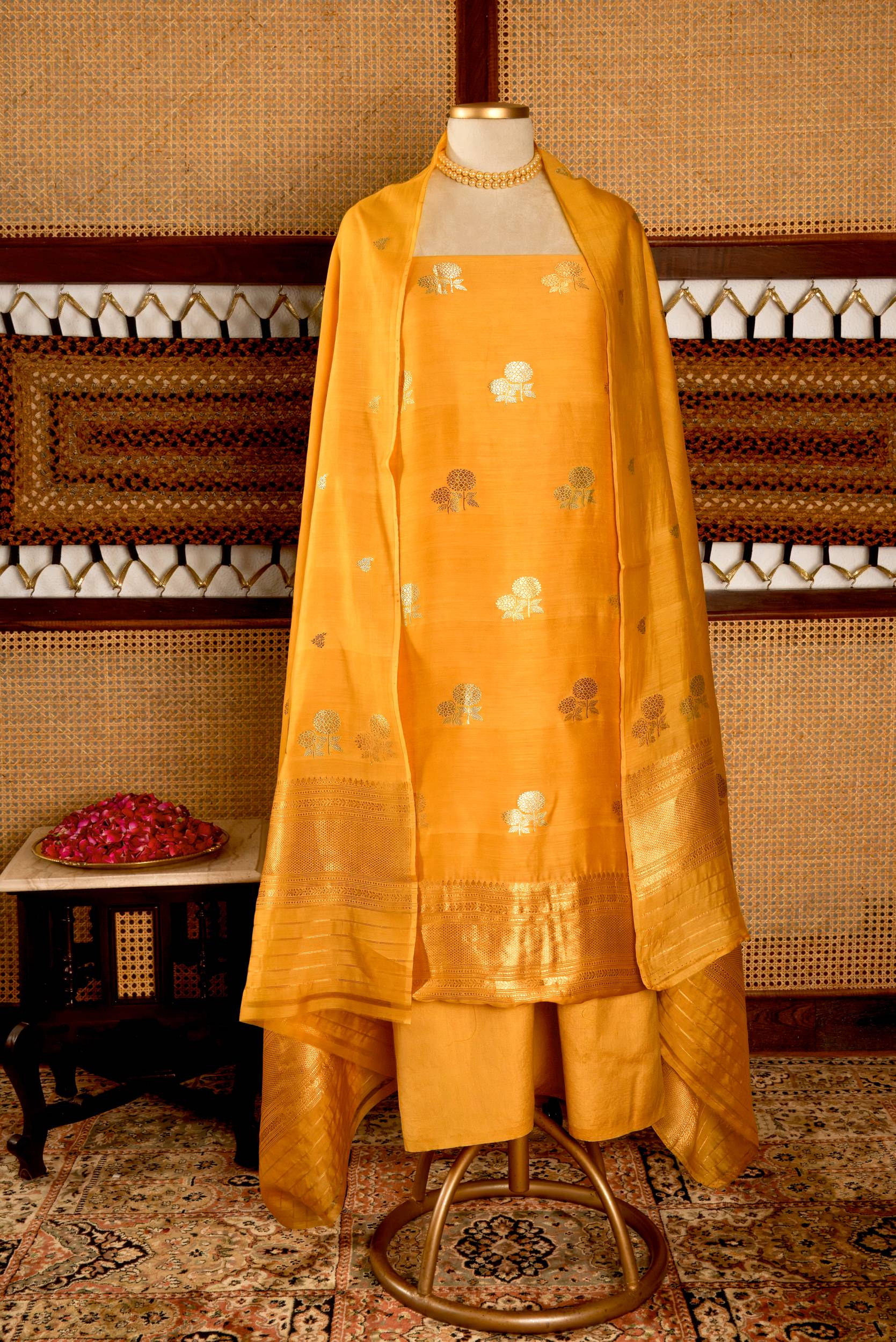 Pure bemberg cotton suit fabric