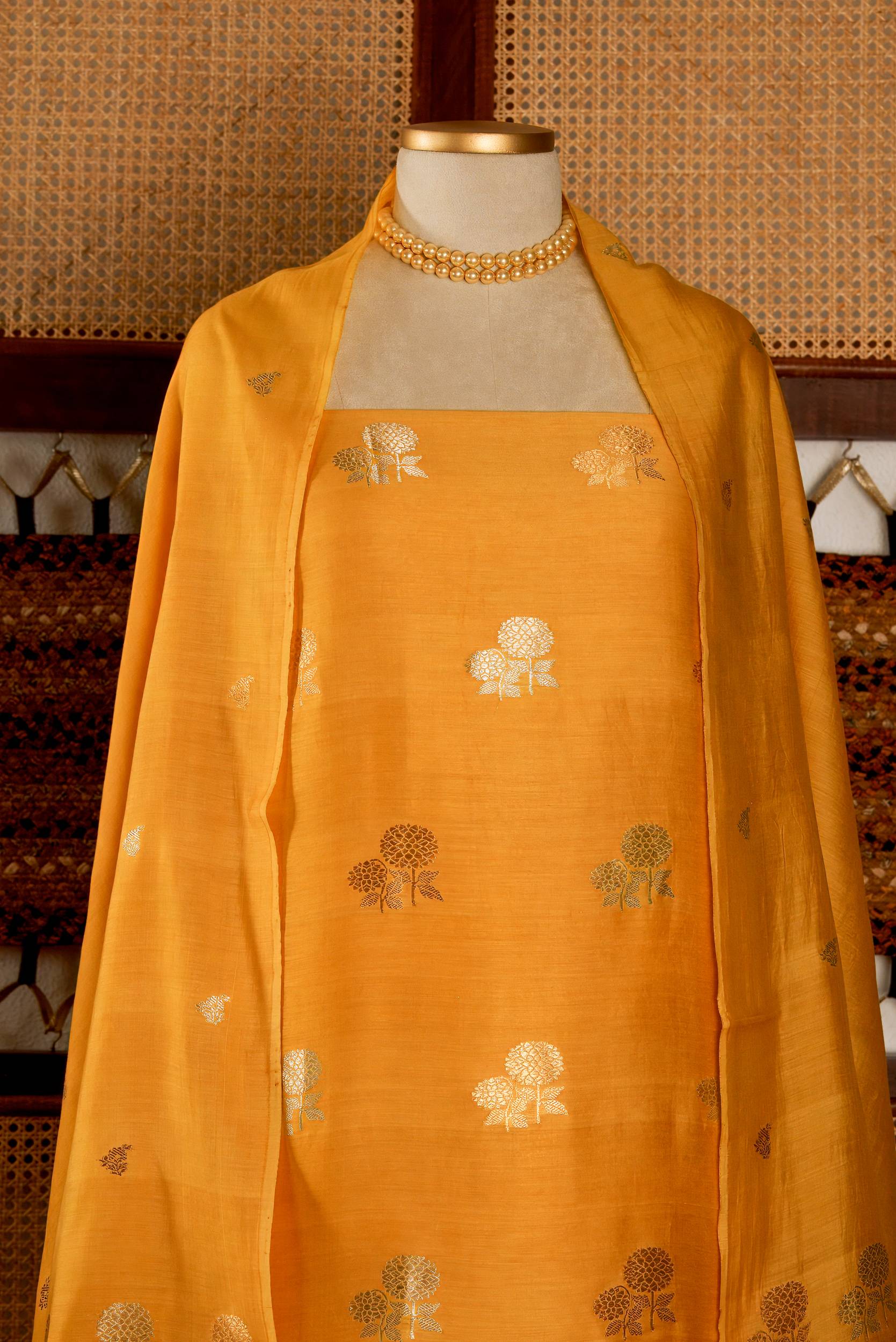 Pure bemberg cotton suit fabric