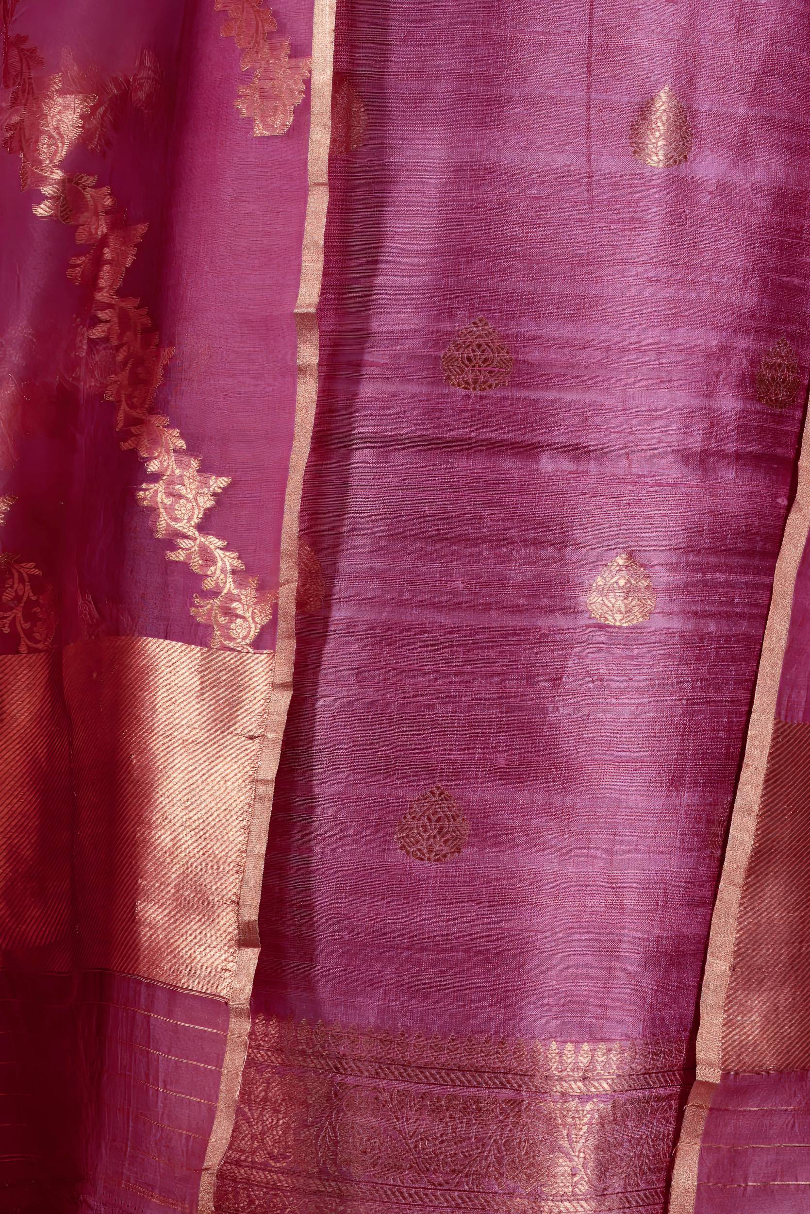 Raw Silk Suit Piece with Kora Organza Dupatta