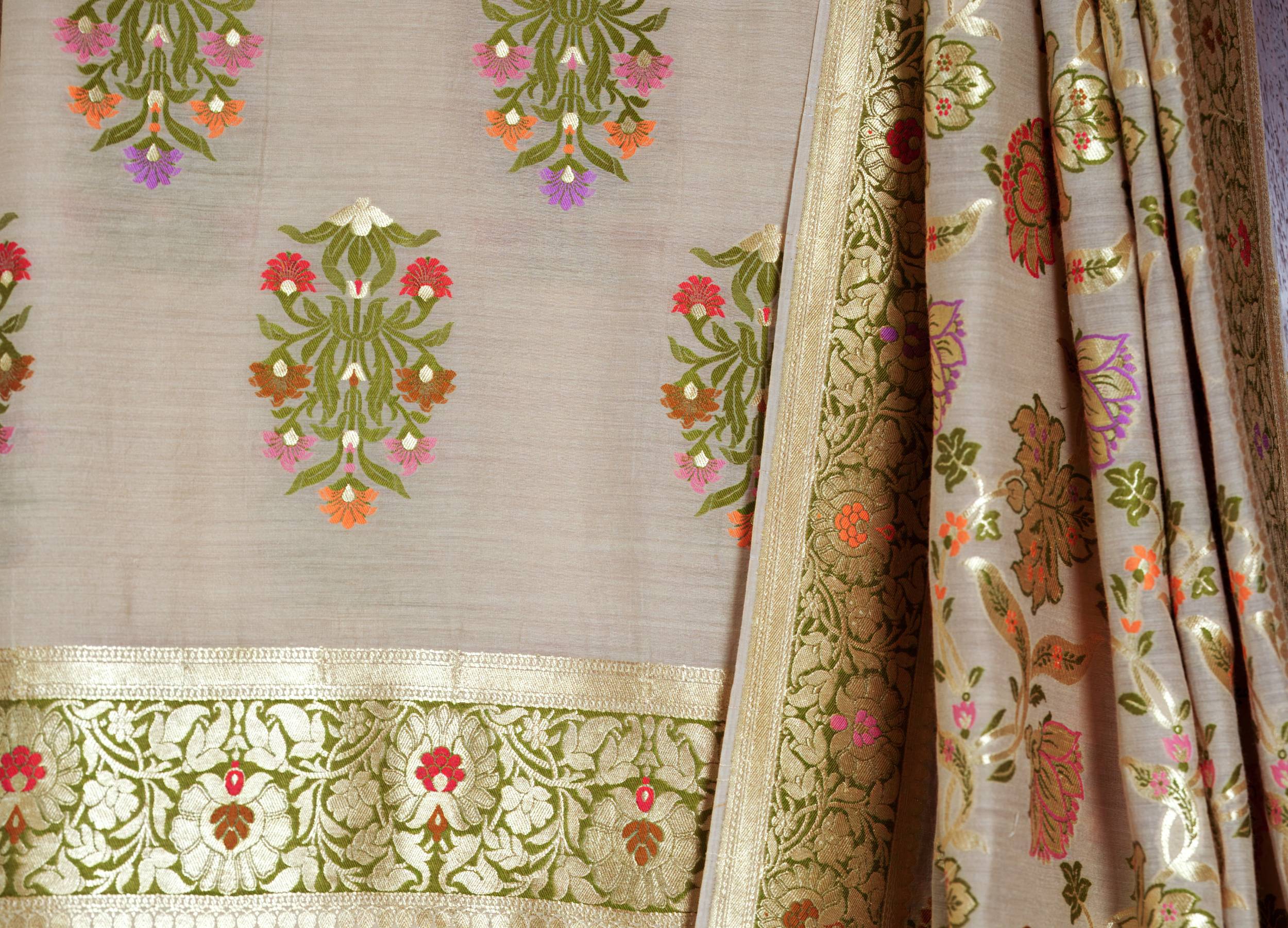 Pure Moonga Silk Suit Fabric